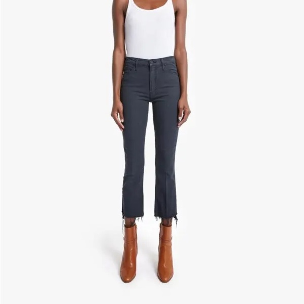 MOTHER Faded Black Insider Step a top - Ankle Cropped Jeans size 27
